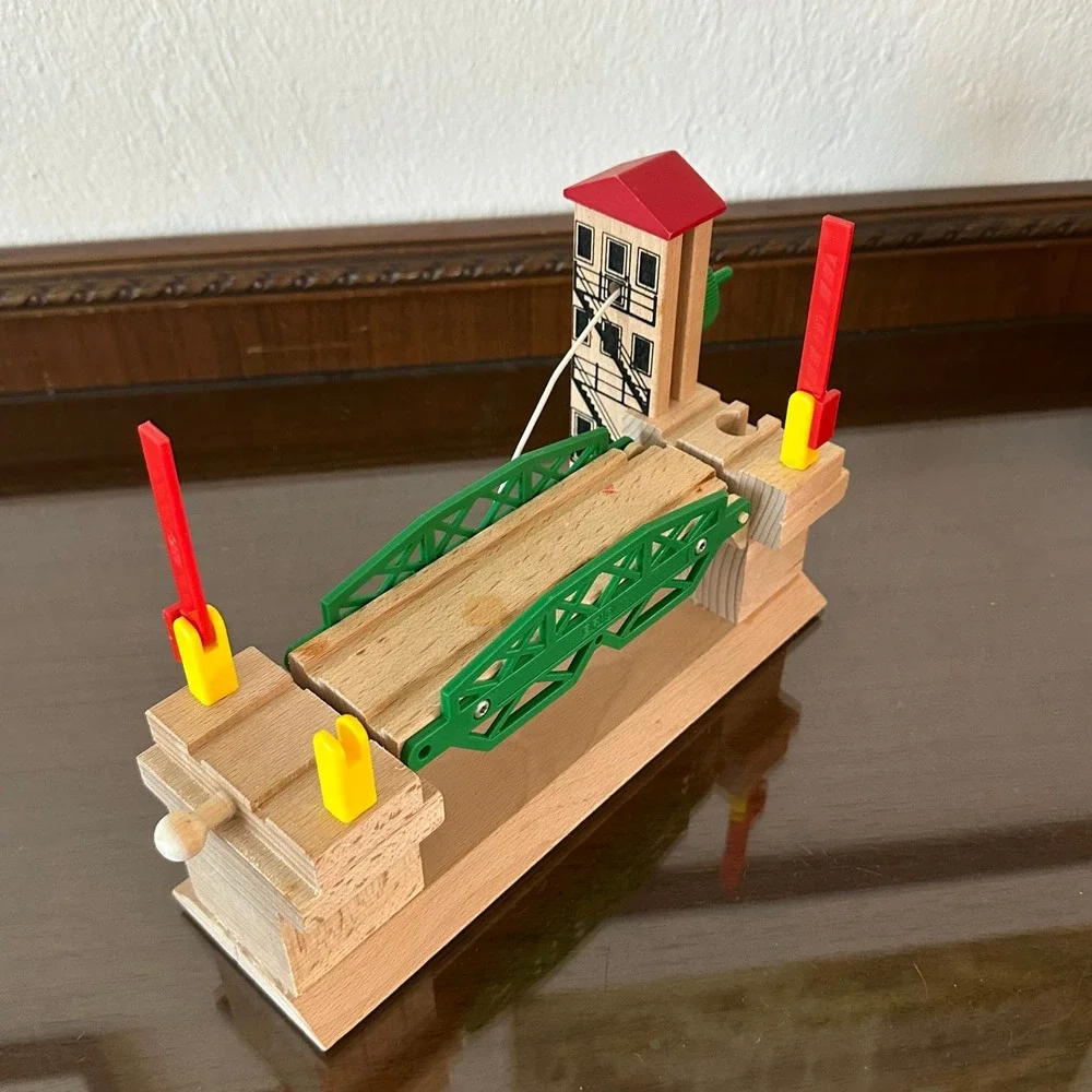 BRIO Lifting Bridge 33357 Vintage 1998 Wooden Railway Train Track Accessory EUC